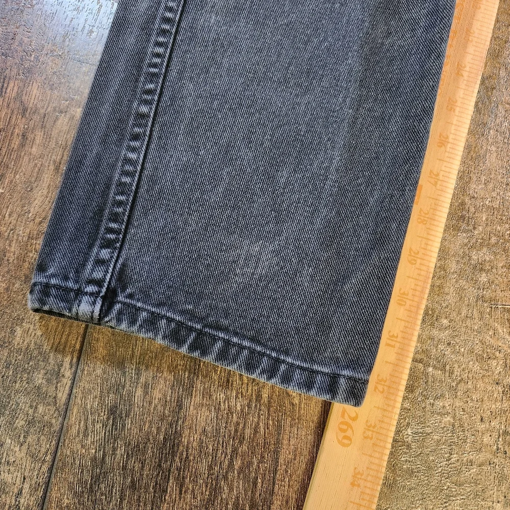 Vintage Harley Davidson Jeans Mens 31x33 Faded Black Straight Leg *READ SIZE